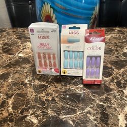 Brand New Kiss Press On Nails. All 3 for $12