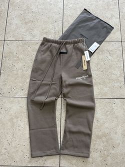 Desert Taupe Wide Leg Essential Sweatpants