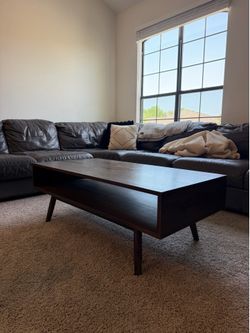 Dark Wood Coffee Table
