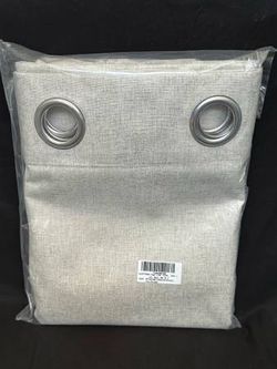 Brand New 52” x 72” Blackout Curtains Faux Linen 2 Curtain Panels Sand
