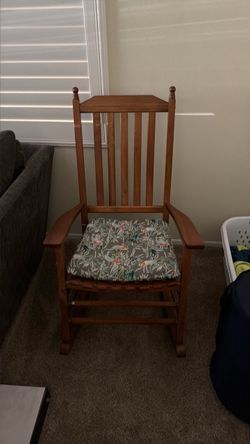 Wood rocking chair