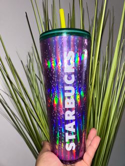 Starbucks Purple Bubble 2022 Tumbler Cup 24 oz Venti Straw Lid