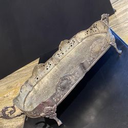 Footed Metal Holder For planter Or Potted Plants