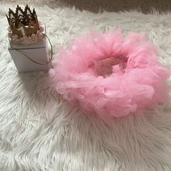 Tutu With #1 Birthday Crown