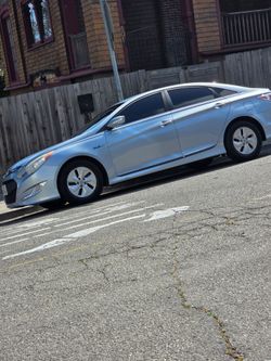 2015 hyundai sonata hybrid blue