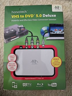 Honestech VHS to DVD 5.0 Deluxe video conversion kit.