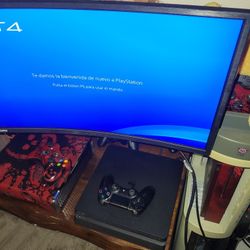 Ps4 Console And Remote