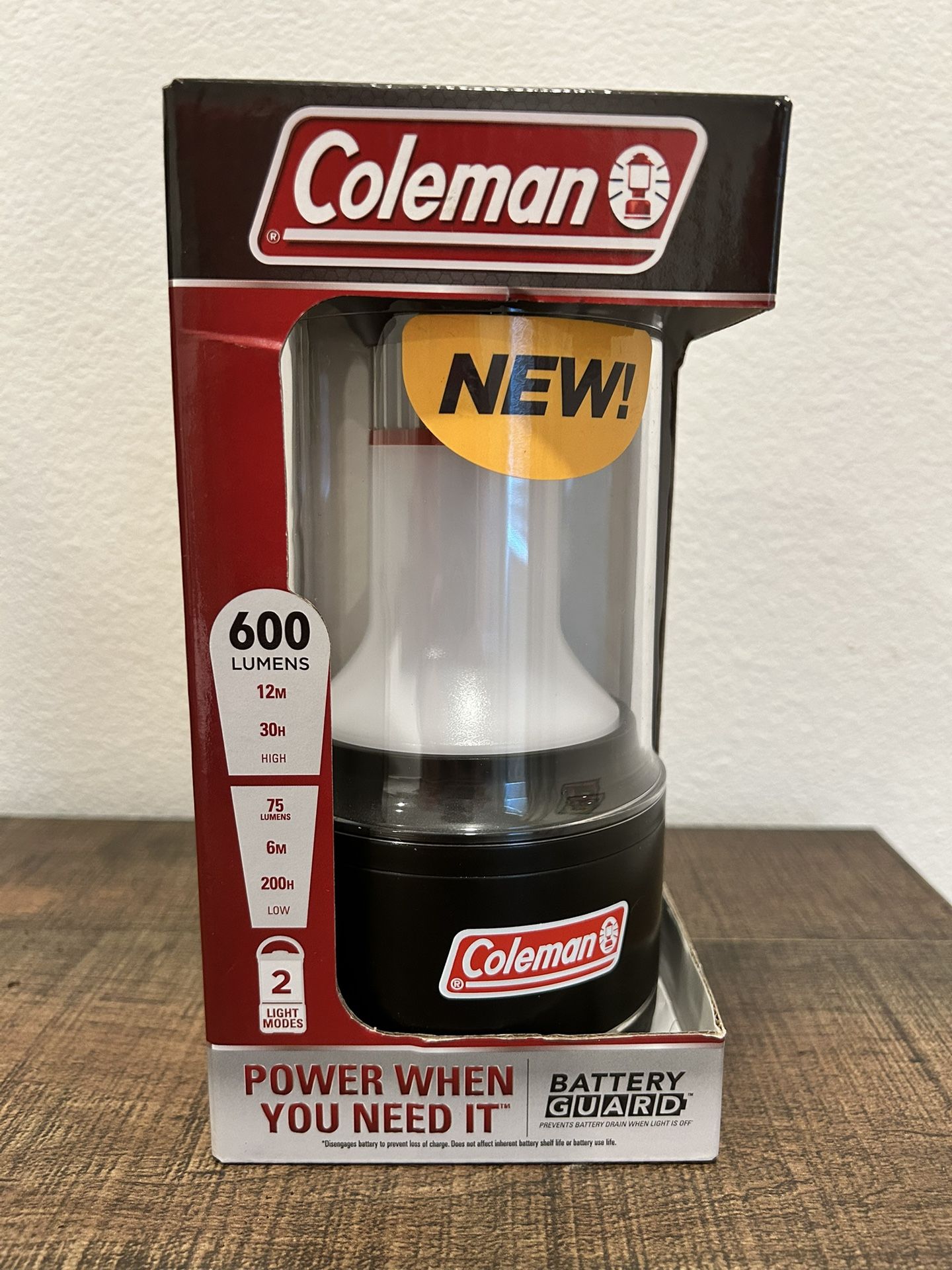 Coleman 600 Lumens Lantern - New In Box