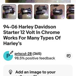 Harley Davidson, Sportster Starters $99 To 299