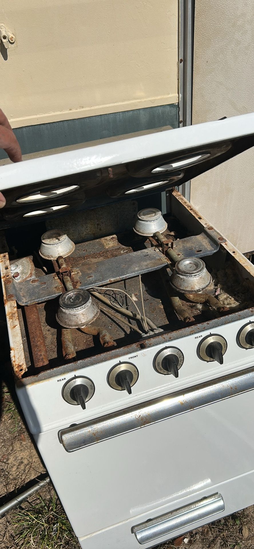 Antique vintage, mini propane stove