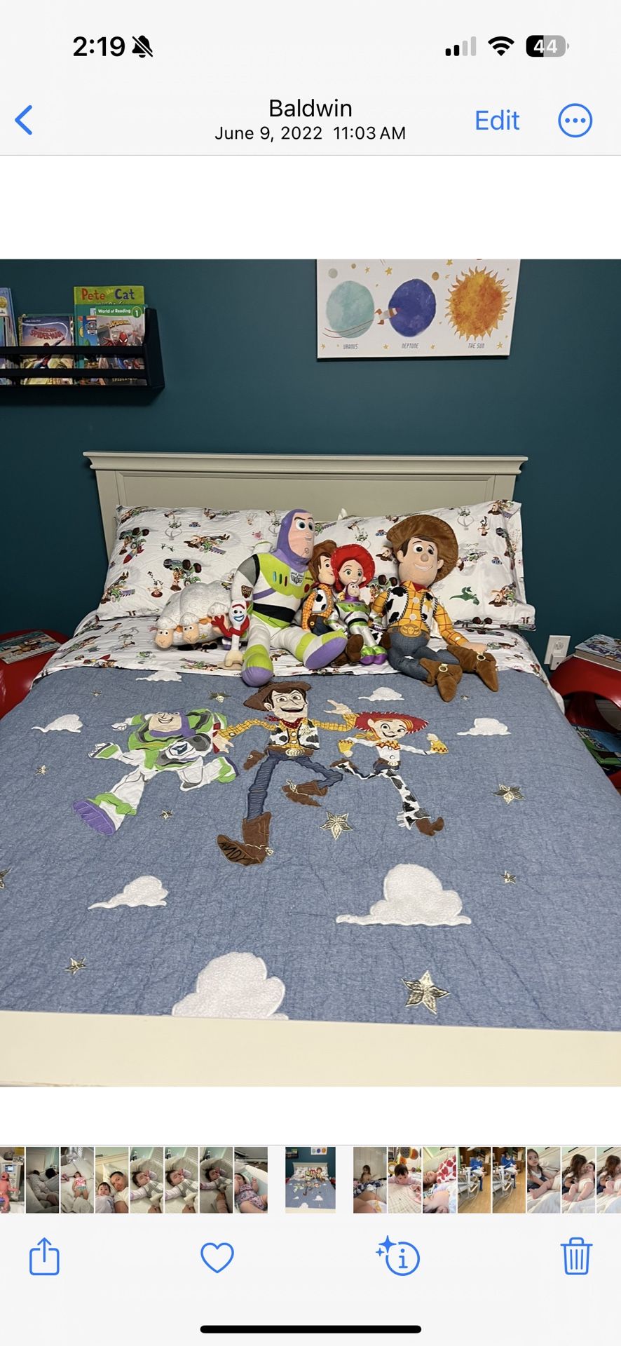 Pottery Barn Toy Story Full Size Bed Sheets And Quilt 