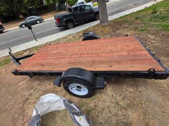 5x10 flatbed Trailer with ramps