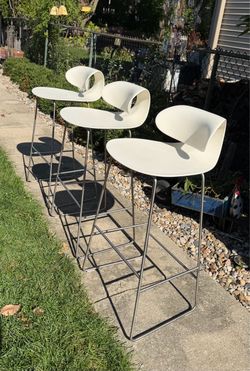 SAWAYA & MORONI MAXIMA HIGH CHAIR / STOOL BY WILLIAM SAWAYA, SET OF THREE