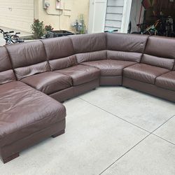 Leather Sectional