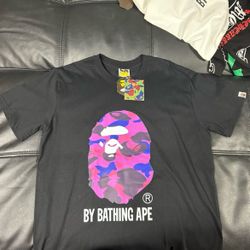 BAPE Bathing Ape By Bathing  Camo Tee Purple/Black 