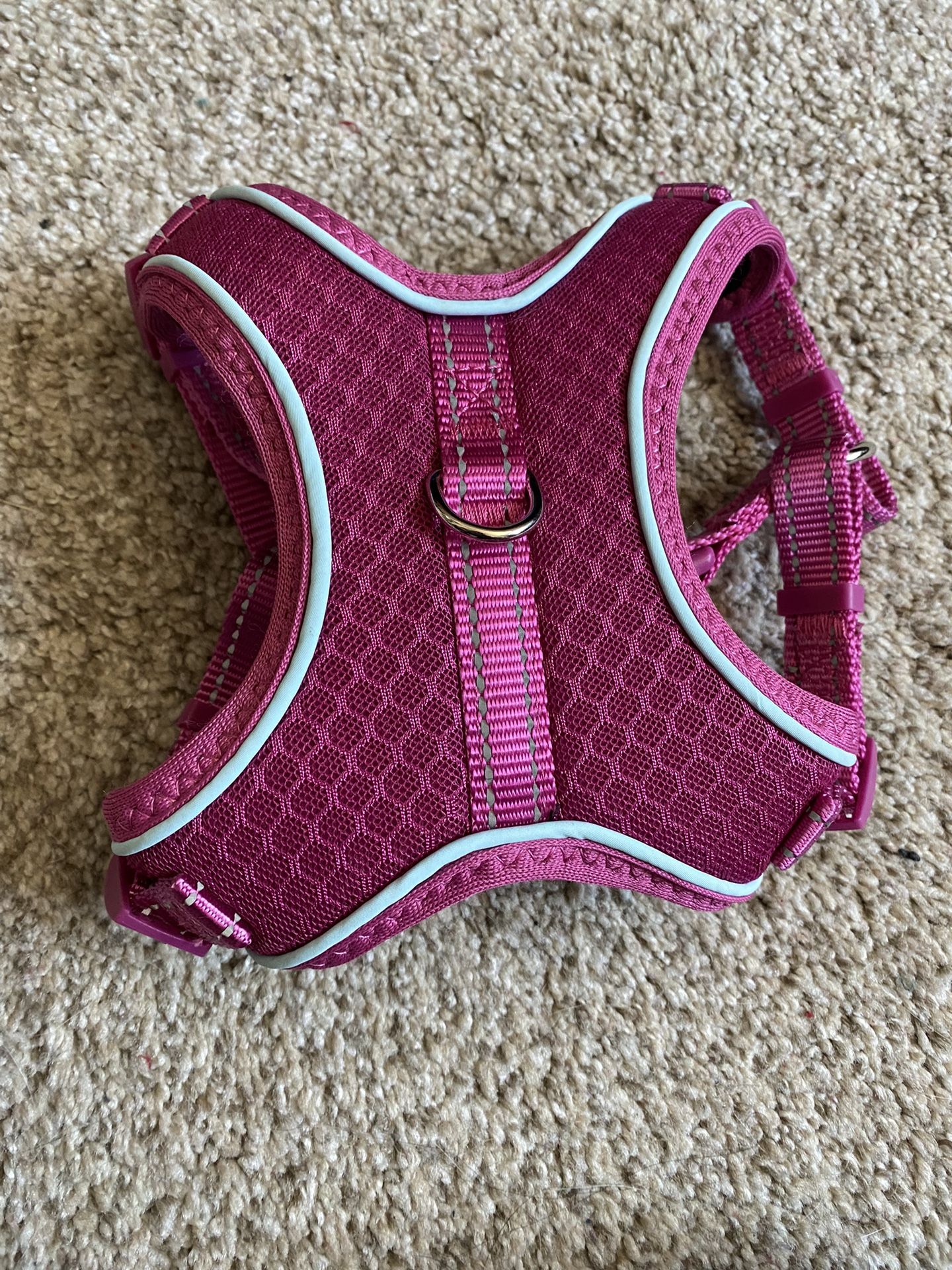 Every Yay Pink Reflective Trim Dog Harness size Small