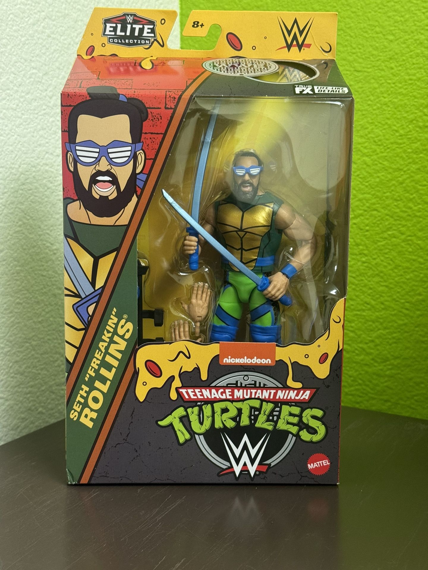 WWE TMNT Elite Collection SETH “Freakin” ROLLINS as Leonardo Action