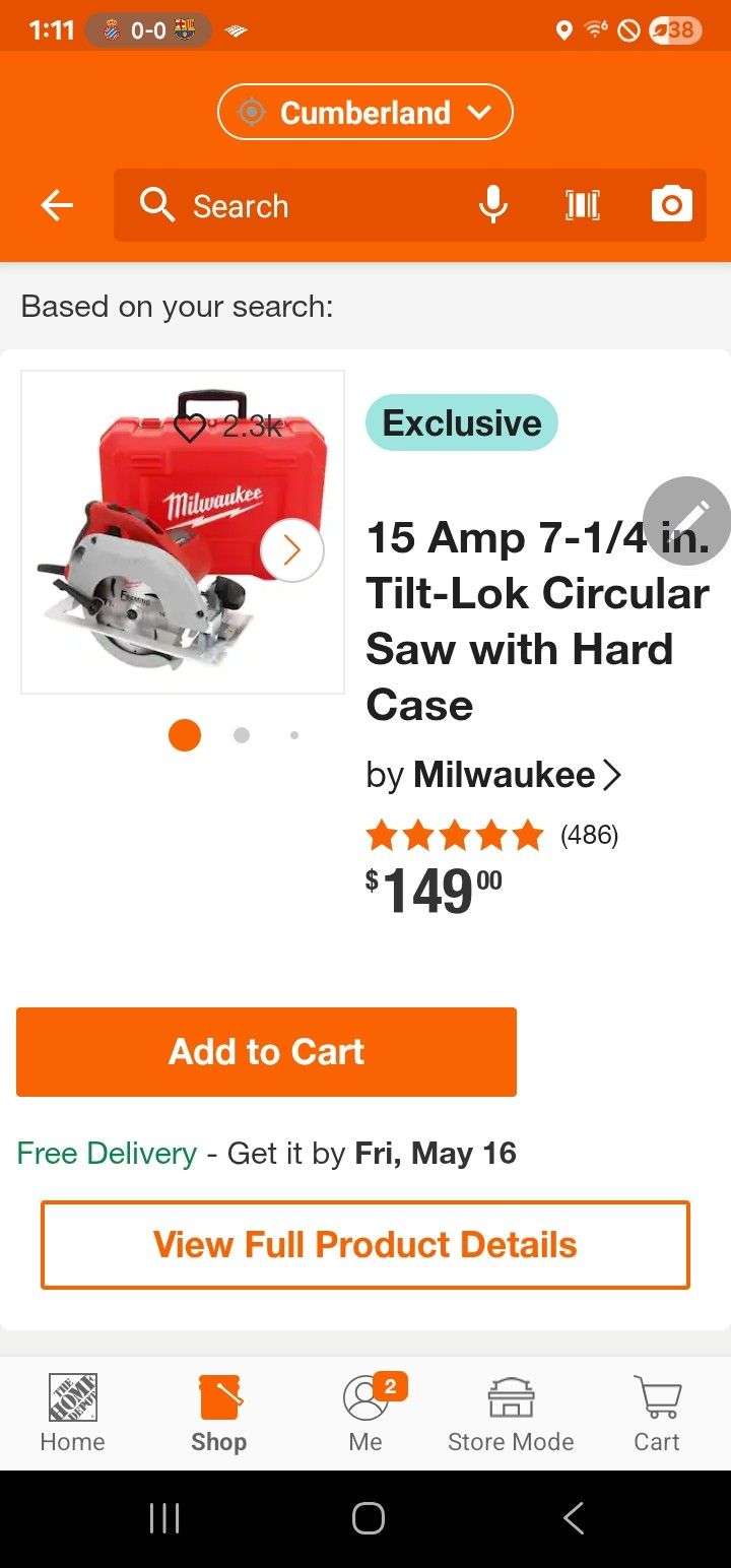 Milwaukee Heavy duty saw whit case