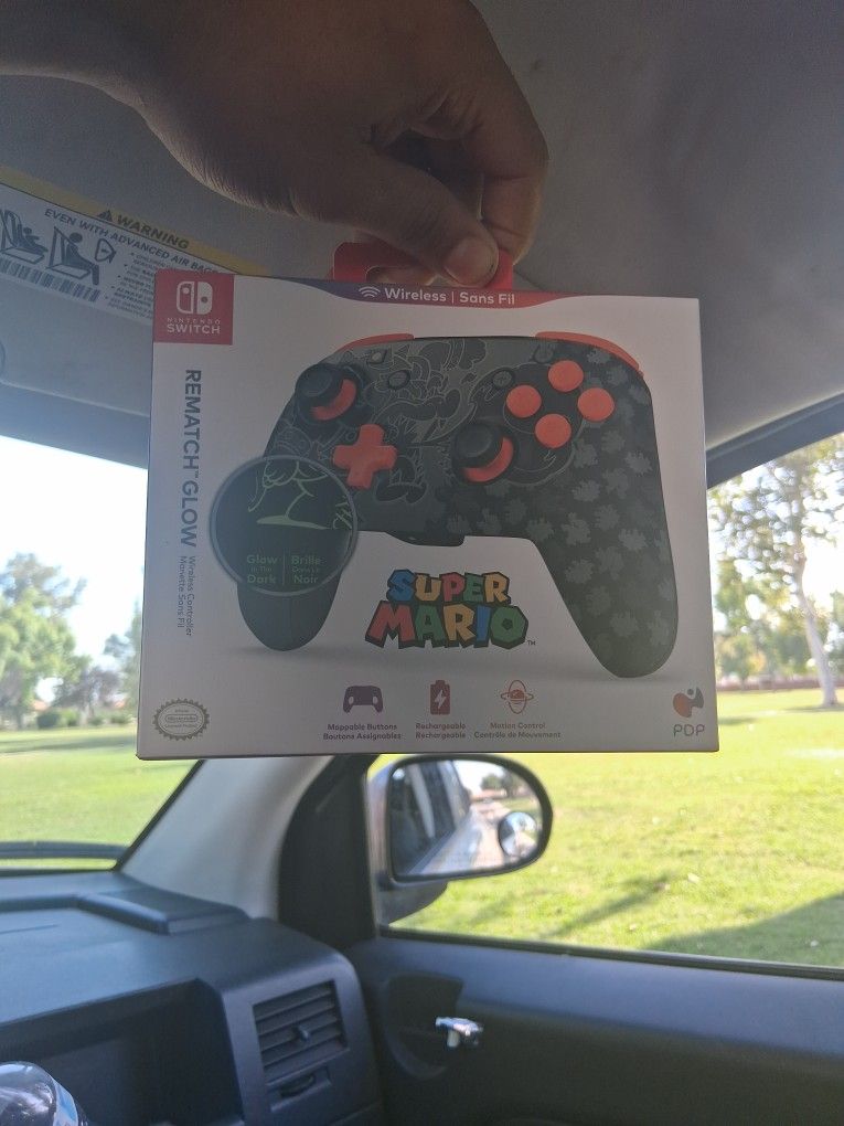Nintendo Switch Controller Super Mario Rematch Glow