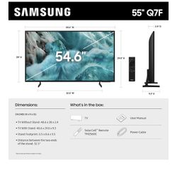 SAMSUNG 55” QLED SMART TV 4K HDR FANTASTIC PICTURE QUALITY GUARANTEED 💯📺✅📺💯