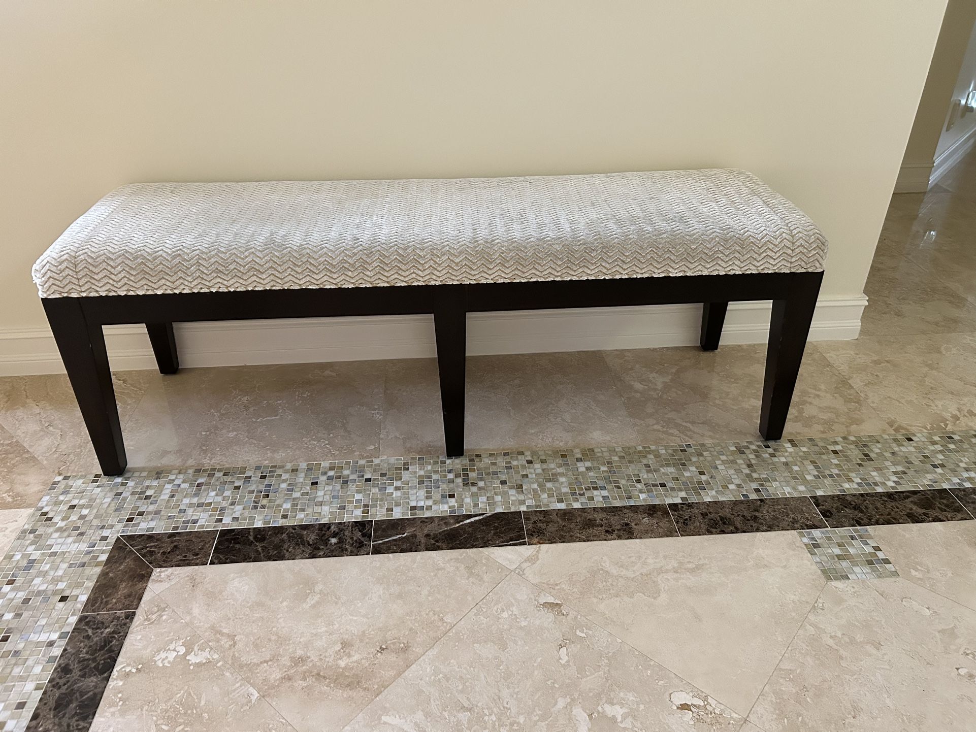 Custom Made Solid Wood Bench
