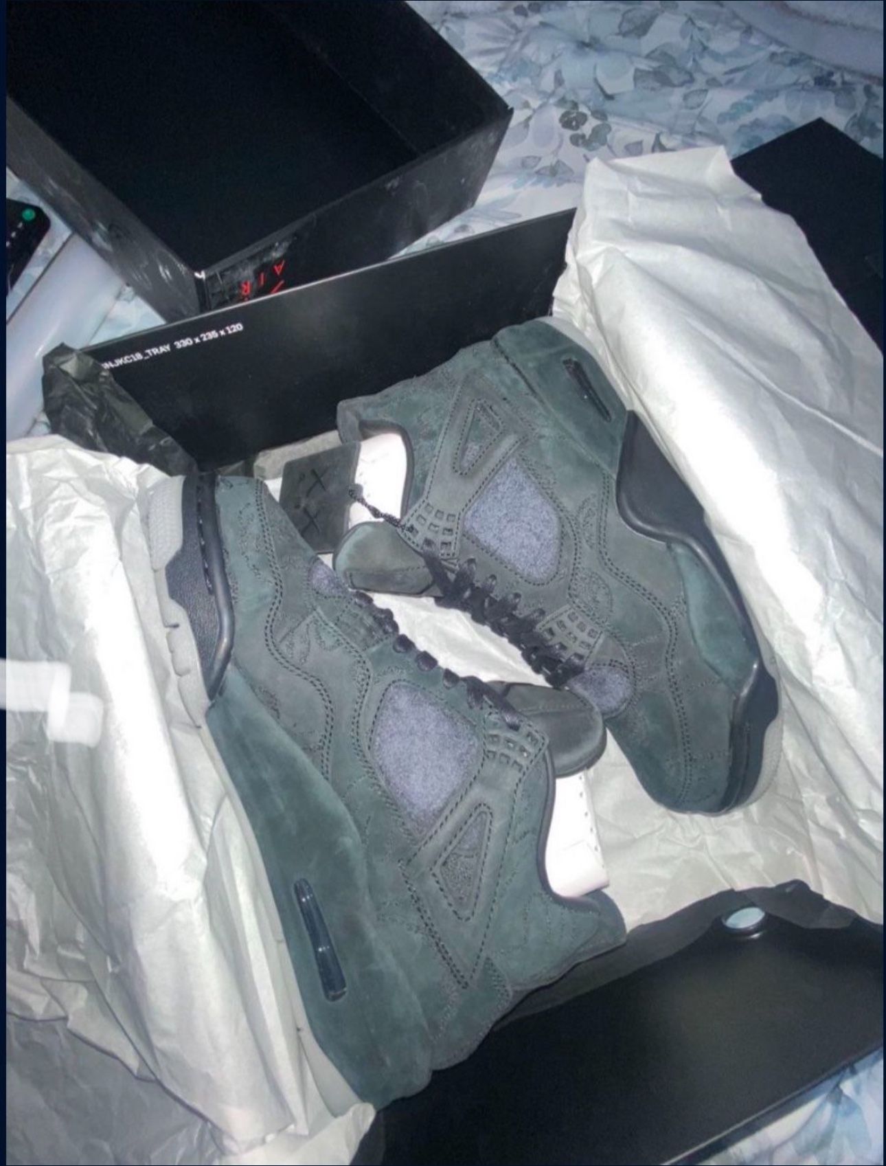 Nike Jordan 4s Black KAWS