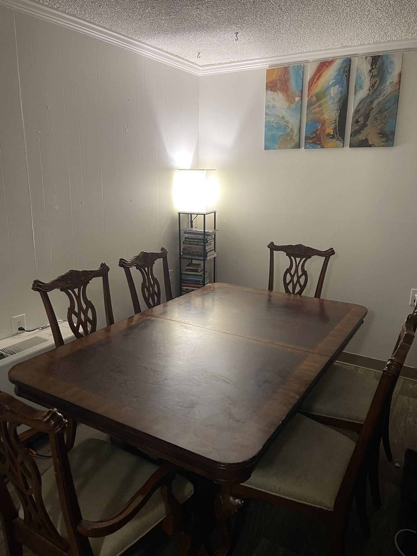 Wooden Dining Table Set (8 Seats) Extendable