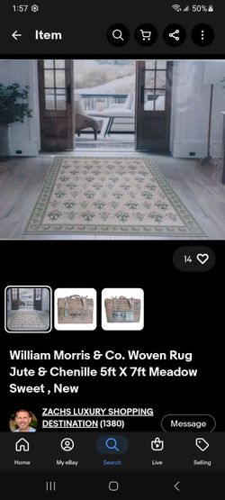 William Morris & Co jute rug