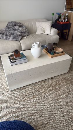 CB2 Ivory 48" Concrete Indoor/Outdoor Coffee Table