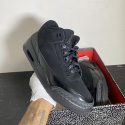 Size 9- Jordan 3 “Black Cat” 