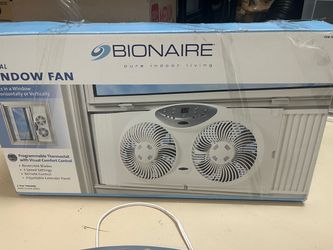 LED BIONAIRE window fan with remote