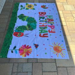 Very Hungry Catterpillar Birthday Banner 