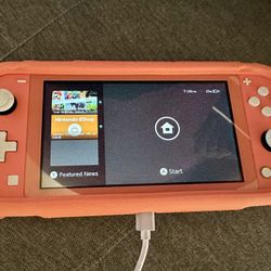 Nintendo Switch Lite W/ Case And Game