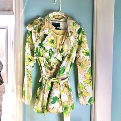 Flower Jacket With Yellow Undershirt