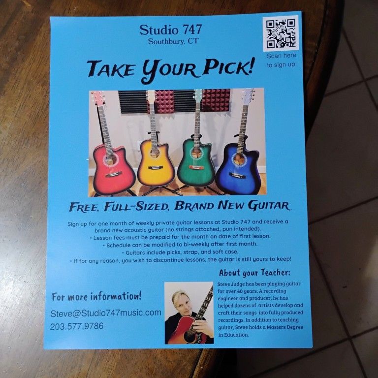 Free Guitar/With Lessons