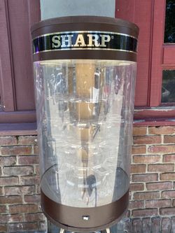 Vintage SHARP WATCH STORAGE CASE STORE DISPLAY 32”x18” WITH DOOR AND MIRROR (motion and light need repairs) $60 Fremont Pickup