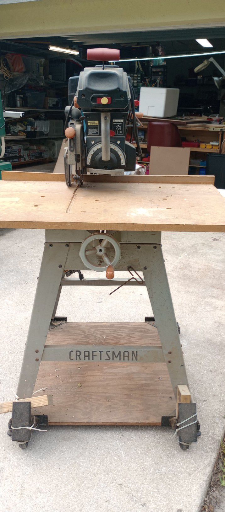 10" Radial Arm Saw, With Variable Speed And Angle Cut