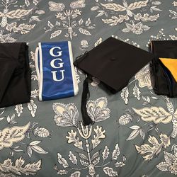 GGU master graduate full set gown