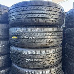 225/60R18 Yokohama Set Of Used Tires Great Condition Installed And Balanced