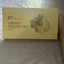 AKLO Cream Yellow Pro V3 Mechanical Switches 