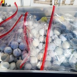 50 Golf Balls $20 a Bag 7 Bags Left.  Bags have all kinds of balls and conditions, comes out to $0.40 cents per ball.
