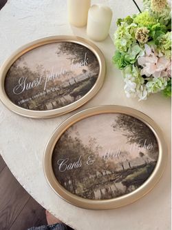 Wedding signage frames