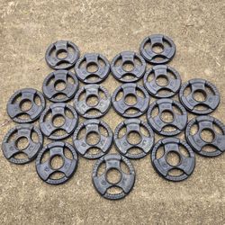 Used 2.5lb TAG Olympic Grip Plates Small Weight Plates