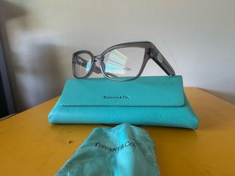 Tiffany & Co. Gray Eyeglass Frames with Case