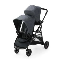 Graco Ready2Grow LX 2.0 Double Stroller Features Bench Seat and Standing Platform Options, Rafa