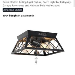 Outdoor Flush Mount Light with Motion Sensor -
