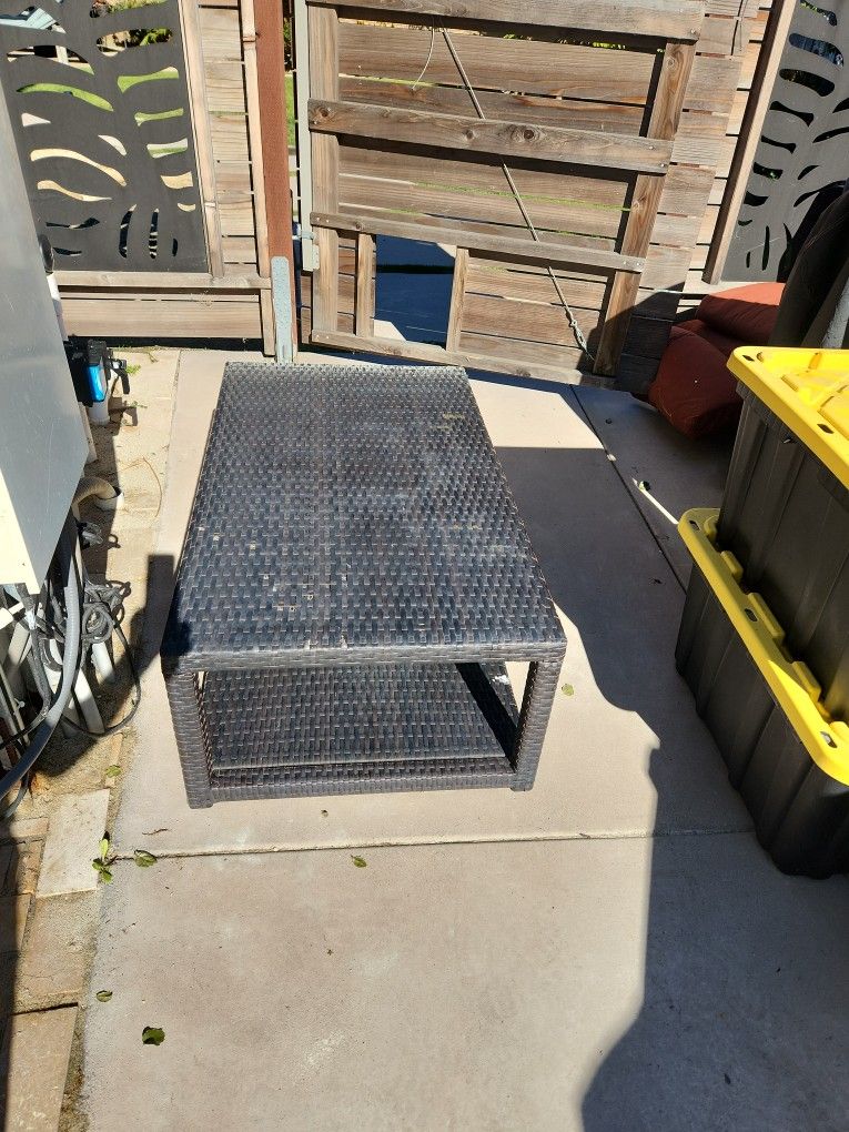 Wicker Outdoor Coffee Table