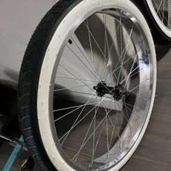 Stretched Cruiser Wheels & Tires 29x3 & 26x3 Lowrider Chopper Bike Bicycle Custom 