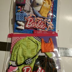 Barbie Small Clothes, Fanny Pack, Shoes, One Jurassic World Edition!