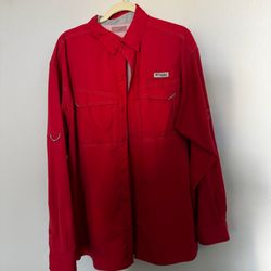 Columbia PFG Long Sleeve Button Up